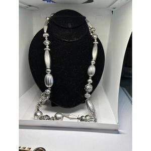 Vintage Chico's Statement Silver Tone Necklace